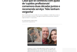 G1- Casal recomenda o serviço da Agência Par em entrevista ao G1 Globo